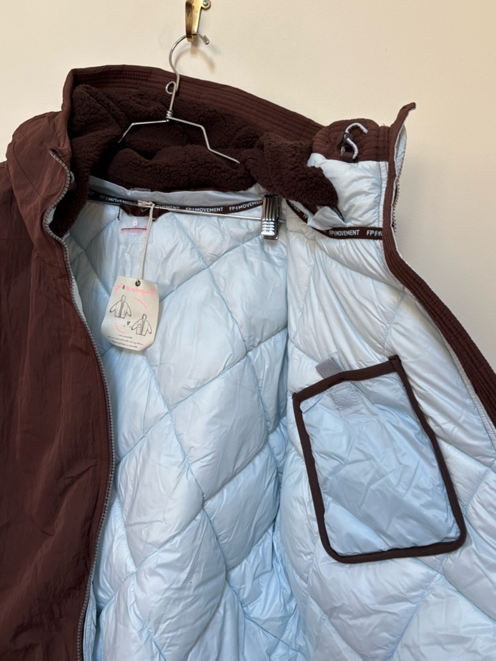 NWOT Free People FP Movement Roaming On Reversible Parka Size Medium - Picture 10 of 16
